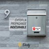 Finoly Stop Pub - Sticker for Letterbox, without Advertising, Letter