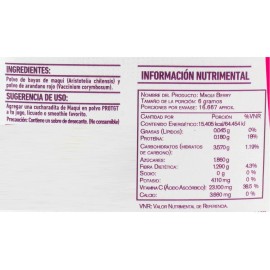 PROTGT Antioxidantes, Maqui Berry Blend Con Arándano En Polvo 100 G