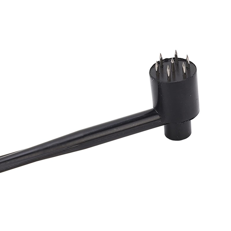 5 Pieces Plum Blossom Dermal Hammer Single End Black ABS