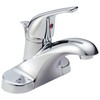Delta Faucet Foundations Centerset Bathroom Faucet, Chrome 1-Handle Bathroom Faucet,