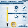 AugBrella Commercial Beach Sand Anchor - Holder for Umbrella (Yellow)