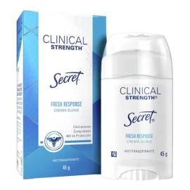 Desodorante Secret Clinical Strength Crema 45 G Mujer Fragancia Fresh Response