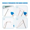 Ybxjges 60Pcs Large Eye Sewing Needles for Leather, 6 Sizes