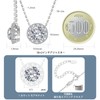KRKC Women's Moissanite Necklace, 925 Single Diamond Silver, Moissanite Pendant