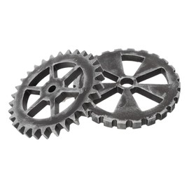 Gatuida 2pcs Vintage Gear Wall Art Industrial Style Hanging Sculpture for Shop Home Decor Unique Large Ornaments for Living Bedroom Decoration