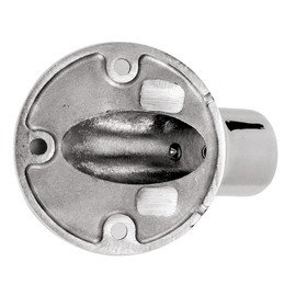 Heavy Dudy Marine Boat Round Base，316 Stainless Steel Yacht Hand Rail Fitting Rail Tube Stanchion Base Column Accessories (Type: 30 Degree, 7/8inch)