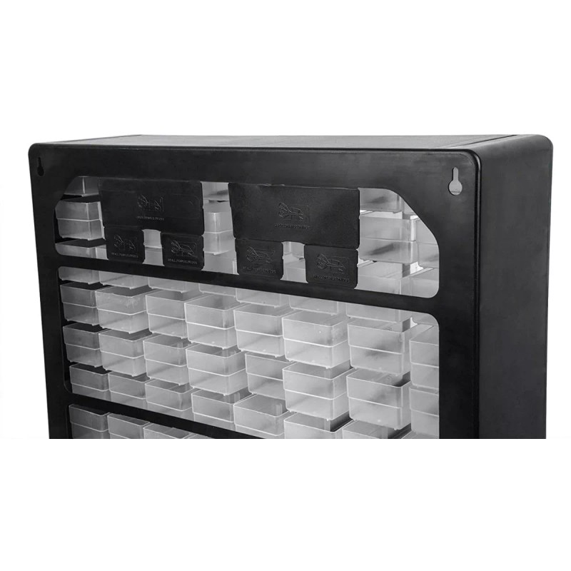Truper Organizador Cajonera 64 Gavetas Cajon Plastico Negro Truper