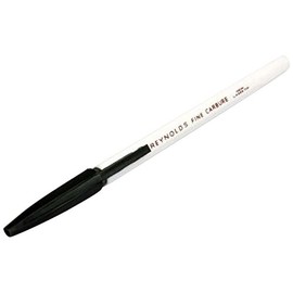 Reynolds 045 Fine Carbure Black Ballpen, Pack of 10