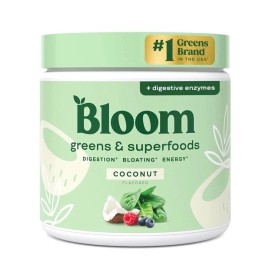 Bloom 2xBottle BLOOM NUTRITION Greens and Superfoods Powder - Coconut 6.95oz Brand 🆕