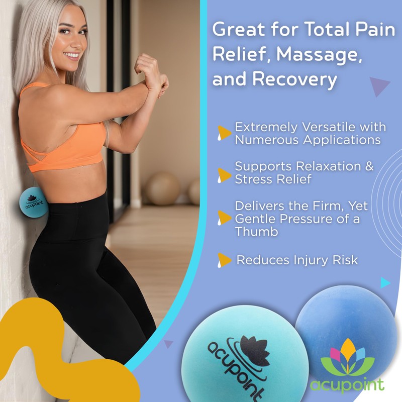 Acupoint Physical Massage Therapy Ball Set - Ideal for Yoga,