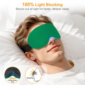 Gritin Mascherina per Dormire 3D sul Fianco, Upgrated Maschera per Dormire