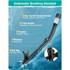 EMSINA Dry Snorkel Set,Panoramic Wide View,Anti-Fog Scuba Diving Mask,Professional Snorkeling