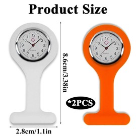 YSFVNP 2 Pcs Nurses Watch, Fob Watch, Nurse Fob Watch Easy to Carry Fob Watches for Nurses Suitable for Nurse Doctor Paramedic