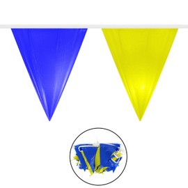 Water Gear Backstroke Flags - Meets All Regulations - Heavy-Duty Vinyl - Great for Swimmers and Divers - Competitive Swim Gear - Blue/Gold