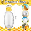 24 Pcs Clear Plastic Honey Bottles Plastic Skep Style Jar