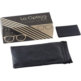 La Optica B.L.M. Men's Sunglasses UV400 CAT3 Light Sport - Includes Glasses Bag, Cleaning Cloth - Blue - M