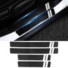 FT FUNTOR 4 x carbon fibre patterned car door sill