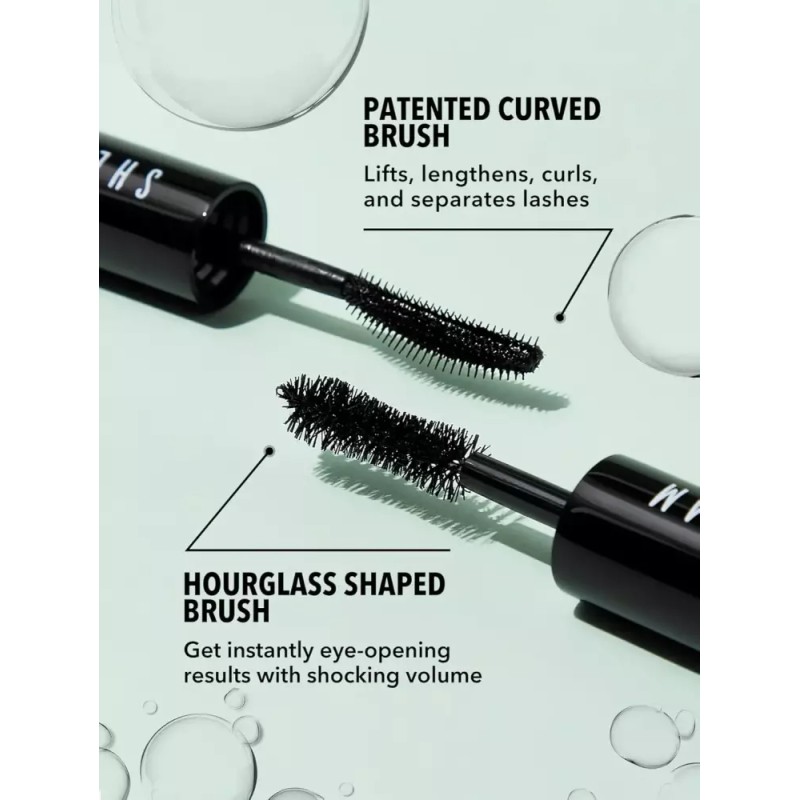 SHEGLAM 2 인 1 블랙 볼륨 및 길이 방수 마스카라