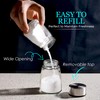 Salt and Pepper Shakers Set with Adjustable Pour Holes -