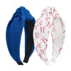 Lanmerry Baseball Headbands for Women Girls Knotted Headband Sport Hairband