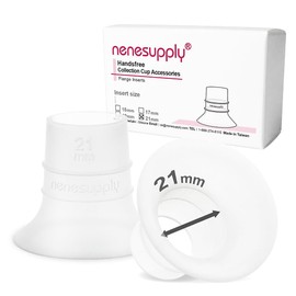 Nenesupply 21mm Flange Inserts for Handsfree Wearable Collection Cups. Work with 24mm breastshields/Flanges.Reduce Flange Size to 21mm. Compatible with Spectra, M Evy MCY Flanges