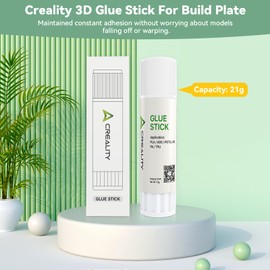 Creality 3D Printer Glue Stick,Solid Adhesive for Hot Bed,Perfect First Layer Adhesion,Reduce Warping for PLA/ABS/PETG/PC/PA/TPU Filaments and Build Plate