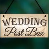 RED OCEAN Wedding Post Box Hanging Decorative Plaque Well Wishes