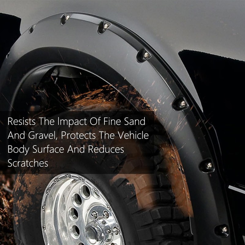 G-PLUS Fender Flares Compatible With 2014-2018 Toyota Highlander, Front Primed