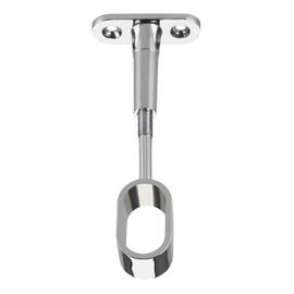 SO-TECH® Set of 2 Cupboard Rails Centre Support for Oval Wardrobe Pipes 30 x 15 mm Clothes Rail Holder Cupboard Tube Centre Support Clothes Rail Hanger