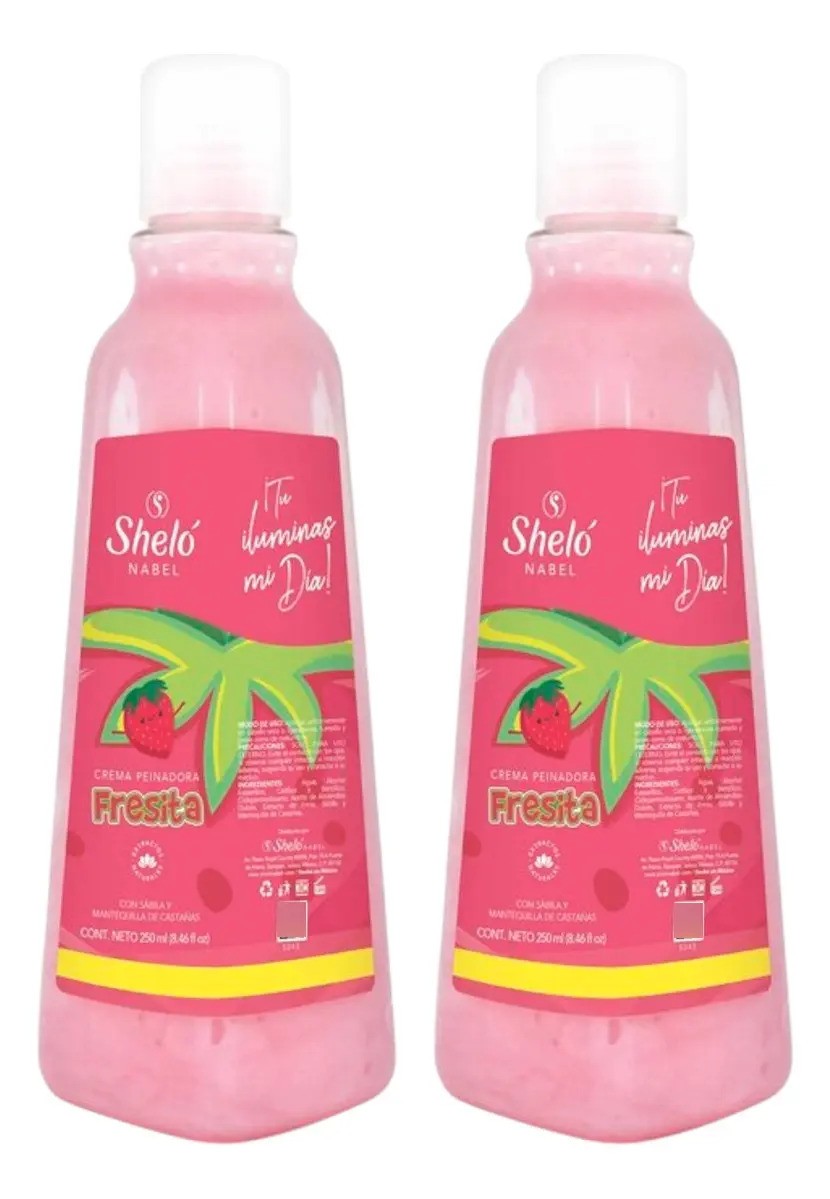 Crema Peinadora Fresita Shelo Nabel 250ml. 2pz