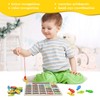 Magnetic Wooden Fishing Game Toy for Toddlers, Alphabet Fish Catching