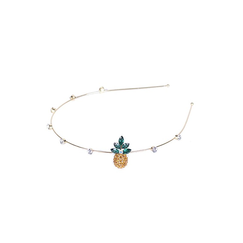 ZOONAI Women Girls Pineapple Leaf Headband Headband Accessories (Pineapple)