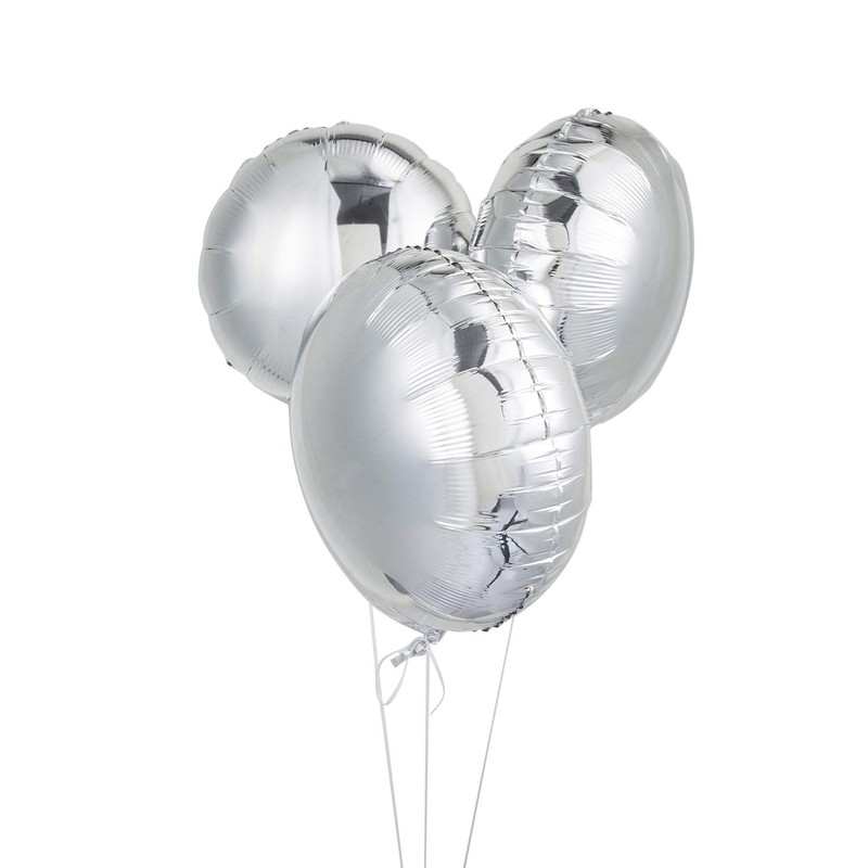 50pcs/lot Round Shape Foil Mylar Helium Balloon 18" Balloon Birthday