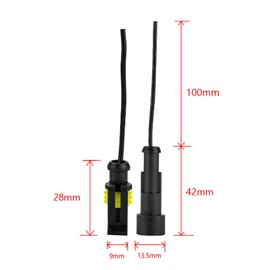 ESUPPORT 1 Pin Way Car Waterproof Electrical Wire Connector Plug Socket
