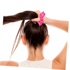 IWOWHERO 5pcs Satin Scrunchies for Women Soft Elastic Hair Ties Thick Hair Ponytail Holders Comfortable and Stylish Accessories