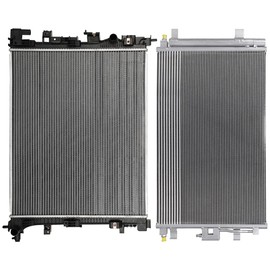 ANPART Aluminum Radiator Replacement 2002-2005 for Honda for Civic 2574 radiator Plastic Radiator Auto Parts Complete radiator Radiator Engine Coolant Radiator Assembly Radiator