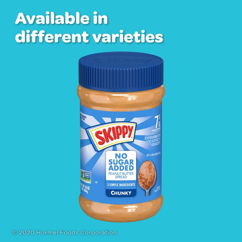 SKIPPY, Peanut Butter Spread (Pack of 12) Creamy 192 Ounce