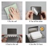 2 Pack Soap Dish for Shower Wall, Stainless Steel Adhesive
