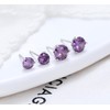 Bellitia Jewelry 925 Sterling Silver Gemstone Stud Earrings for Women,