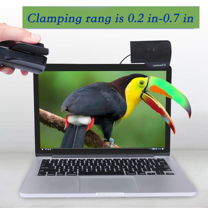 CastomFZ Mini Computer Speaker, Desktop Speaker with Wire Connector for