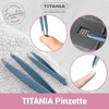 TITANIA® Tweezers Set - Stainless Slicker Tweezers with Slant Tip