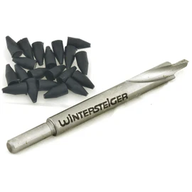 Binding Mount Drill Bit (3.5mm x 9.5mm) - Binding Mounting Drill Bits, Accessories to Set Bindings on Skis, Includes 25 Binding Hole Plugs to Close Open Holes, for All Ski Bindings