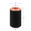 UFI FILTERS 27.A69.00 Air Filter