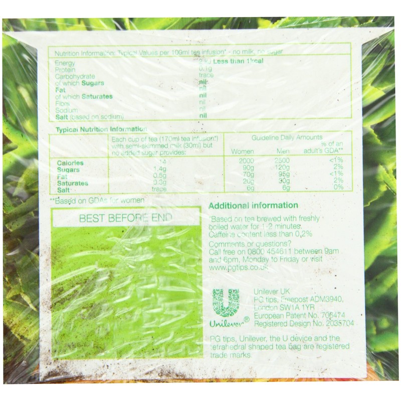 PG Tips Decaf 40 Ct Tea Bags - 2 Pack