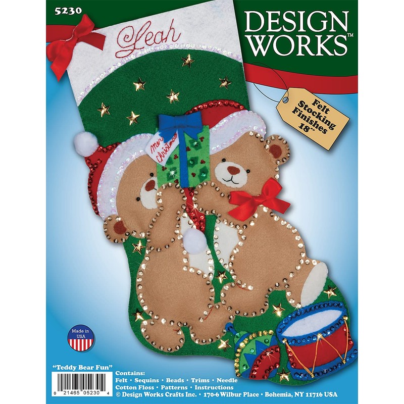 Teddy Bear Fun Felt Stocking Kit
