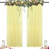 DUOBAO Chiffon Backdrop Curtain 96 Inch Length 2 Panel 29
