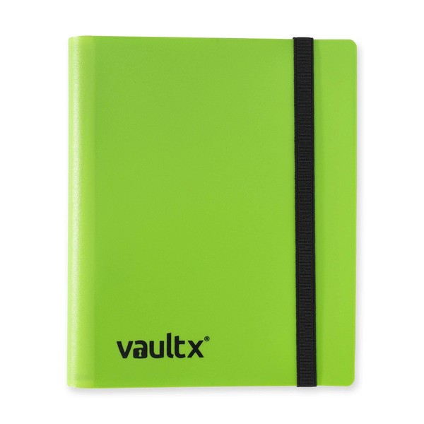 Vault X Binder - 4 Pocket Trading Card Album Folder - 160 Side Loading Pocket Binder for TCG (Green)