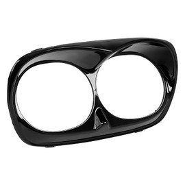 XMMT Gloss Black Motorcycle Headlamp Headlight Bezel Scowl Trim Outer Fairing for Harley Road Glide 1998-2013…