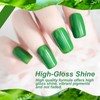 eodci 6-teiliges grünes Gel-Nagellack-Set, Matcha-Grün, immergrünes Nagellack-Gel, Avocado, dunkelgrünes Glitzer-Gel-Nagellack-Set,