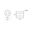 sourcing map Bearing Sleeve 4mm Bore x 8mm OD x